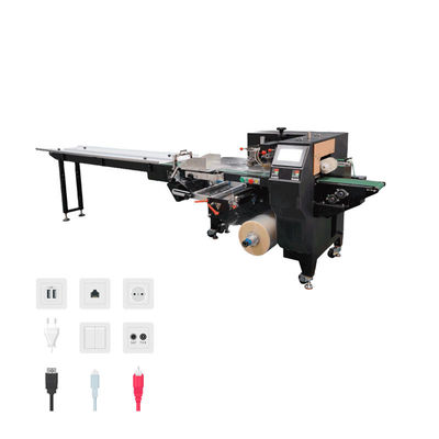 220 فولت / 50 هرتز آلة تغليف الغذاء آلة تغليف الحلويات 30-450 حزمة في الدقيقة