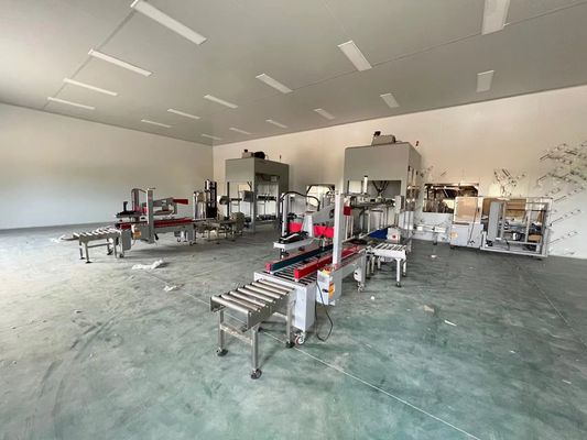 وظيفة التشكيل خط التعبئة والتغليف التلقائي 35-150 كيس / دقيقة لحجم الكرتون 250-350g / m2