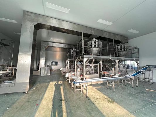 30 M/min سرعة التغذية نظام تحكم PLC خط التعبئة التلقائية ل 250-350g/m2 حجم الكرتون